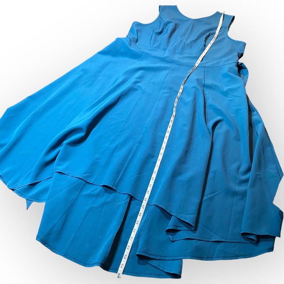 Lane Bryant Sleeveless High Low Teal Blue Dress Plus Size 22 - Picture 9 of 12